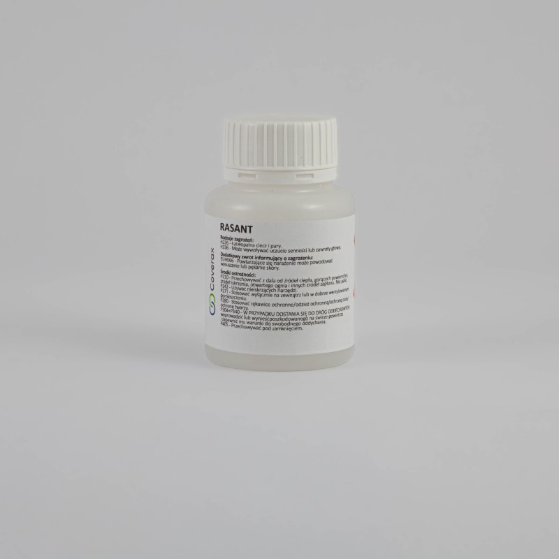Rasant - preparat do usuwania akryli, farb akrylowych i mas akrylowych - opakowanie 100 ml. Rozpuszcza wybrane żywice sztuczne.