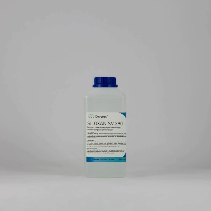 Siloxan SV 390 - bezbarwny impregnat hydrofobowy i oleofobowy - opakowanie 1 L